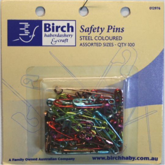 coloured safety pins