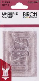 Click Here To View Birch Lingerie Clasp Clear 2pk