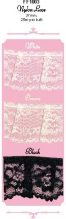 Click Here To View Regal Frilled Nylon Lace - 37mm