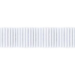 **-Elastic Ribbed Bat 25mmx15mt-** White ##-Birch Creative 009114-##