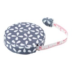 **-Cosy Mood Tape Measure 5.4 Dia X 2.2cm - Petal Stamp Blue-** ##-Gutermann 010726-PETAL-STAMP-BLUE-##