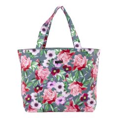 **-Cosy Mood Drawstring Craft Bag 18x32x34cm - Floral Garden Blue-** ##-Gutermann 010729-FLORAL-GARDEN-BLUE-##