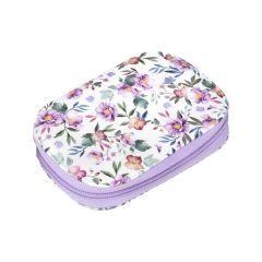 **-Birch Zipped Sewing Case 8.9x2.5x14cm - Floral White-** ##-Birch 010989-FLORAL-WHITE-B-##