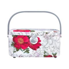 **- Sewing Basket -** Medium - Vintage Collage ##-Birch 011003-VINTAGE-COLLAGE-##