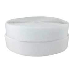**-Hook  And Amp; Loop Sew On 50mmx25mt - White-** ##-Birch Creative 012145---WHITE-##