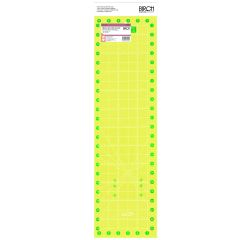 **-Quilt Ruler-** Non Slip Fluoro 6.5'' X 24'' ##-Birch Creative 020546-##