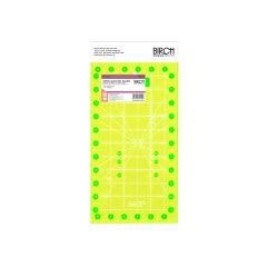 **-Quilt Ruler - Non Slip Fluoro 6.5'' X 12''-** ##-Birch Creative 020547-##