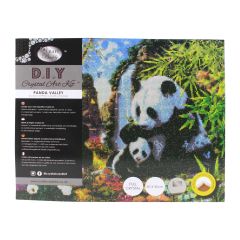 **-Craft Buddy Crystal Art Kit Panda Valley 40x50cm-** ##-Craft Buddy 020951-PANDA-##