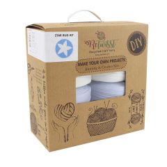 **-Retwisst Star Rug Kit-** P Blue/White Rg - 005 Sb#25 ##-Retwisst 036101-##