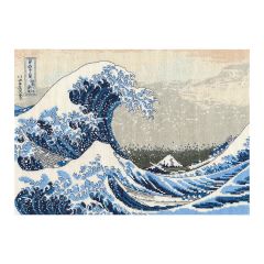 **-Dmc British Museum Cross Stitch Kit-** The Great Wave Katsushika Hokusai 36x26 Cm ##-Dmc 119238-BL1145-##