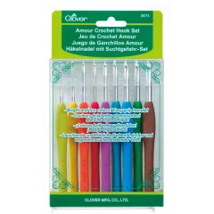 **-Clover Amour Crochet Hook Set 3674-** ##-Clover 303674-##