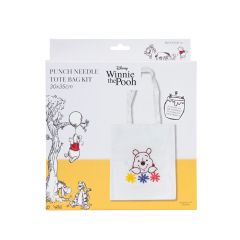 **-Disney Punch Needle Tote 30x35cm-** Pooh ##-Disney 483010-08-##