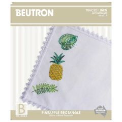**-Pineapple Floral Embroidery Traycloth Kit 31x45cm-** ##-Beutron 585311-##