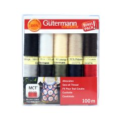 **-Gutermann Sewing Thread Set Sew-** All Thread 100mt 10 Spools ##-Gutermann 734006-##