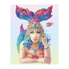 **-Diamond Dotz Crystal Art Kit-** Mystic Mermaid, 51 x 41cm ##-Diamond Dotz DD11-003-##