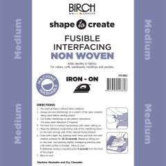 **-Shape To Create I/Facing Non Woven I/O Medium 90cm X 50mt-** White ##-Birch Creative STC002-##