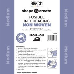 **-Shape To Create I/Facing Non Woven I/O Medium 90cm X 20mt-** Black ##-Birch Creative STC019-##