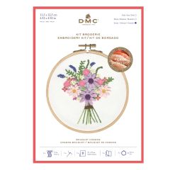 **-Dmc Perle 5 Embroidery Kit-** Cosmo Bouquet15.5cm With Hoop ##-Dmc TB156-##