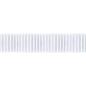 **-Elastic Ribbed Bat 20mmx15mt-** White ##-Birch Creative 009113-##