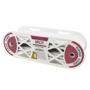 **-Piping Cord Size 6 White 7.5mm X 25mt-** ##-Birch Creative 014136-##