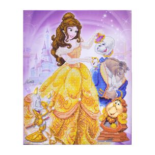**-Craft Buddy Disney Crystal Art Kit 40x50cm-** Beauty And The Beast Medley ##-Craft Buddy 020947-BEAUTY-AND-BEAST-##