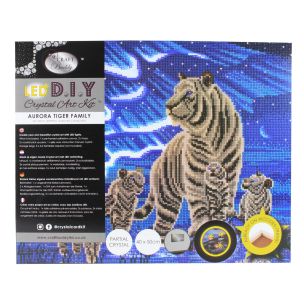 **-Craft Buddy Crystal Art Kit Led Aurora Family 40x50cm-** ##-Craft Buddy 020952-AURORA-##