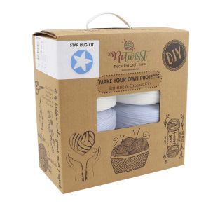 **-Retwisst Star Rug Kit-** P Blue/White Rg - 005 Sb#25 ##-Retwisst 036101-##