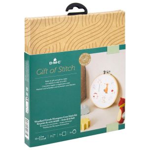 **-Dmc Gift Of Stitch-** Baby Woodland Friends Monogram Cross Stitch Kit 15.7x15.7cm ##-Dmc 119211-BK1968-##