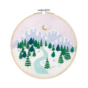 **-Dmc Designer Embroidery Kit-** Georgie Winter Landscape 17.6x17cm ##-Dmc 119222-TB193-##