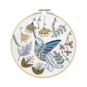 **-Dmc Designer Embroidery Kit-** La Chat Hummingbird 17.6x17.6cm ##-Dmc 119223-TB196-##