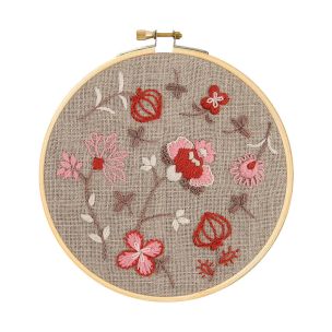 **-Dmc Eco Vita Embroidery Kit-** Indiennes Flowers 13.6x14cm ##-Dmc 119234-TB228-##