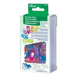 **-Clover Wonder Clip Asst Col 50 Pcs 3183-** ##-Clover 303183-##
