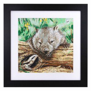 **-Natalie Jane Parker Counted Cross Stitch Kit-** Wombat 34x34cm ##-Leuts 583100-NJP-002-##