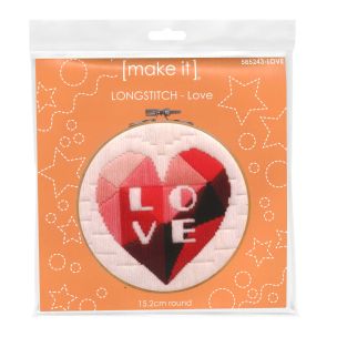 **-Make It Longstitch-** Love 15.2cm ##-Make It 585243-LOVE-##