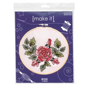 **-Make It Embroidery-** Rose 17.8cm ##-Make It 585244-ROSE-##