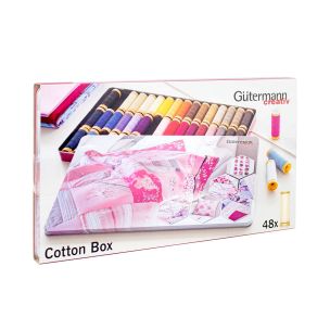 **-Gutermann Cotton Box C Ne 50 100m 48 Assorted Spools-** ##-Gutermann 799781-##