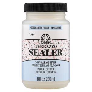 **-Plaid Folkart Terrazzo Sealer 8oz-** 49953 Gloss ##-Plaid 900116-49953-##