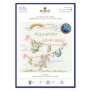 **-Dmc Baby Cross Stitch Kit-** Bunny Rabbit 20x20cm ##-Dmc BK1880-##