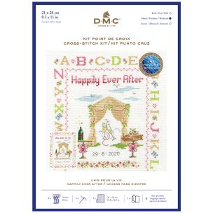 **-Dmc Cross Stitch Kit-** Happily Ever After 14ct 21x28cm ##-Dmc BK1922-##