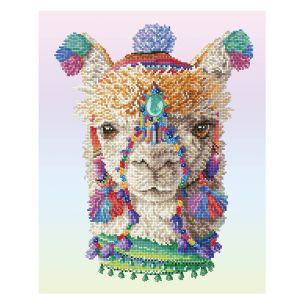 **-Diamond Dotz Crystal Art Kit-** Bohemian Alpaca, 51 x 41cm ##-Diamond Dotz DD11-022-##