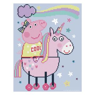 **-Diamond Dotz Crystal Art Kit-** Peppa's Magical Unicorn, 27 x 35cm ##-Diamond Dotz DD5-086-##
