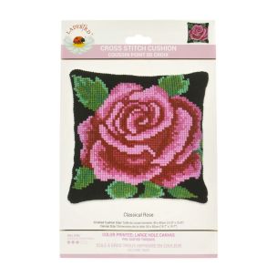 **-Lady Bird Designs Sudan Tapestry Cushion Kit-** Classic Rose 40x40cm ##-Ladybird Designs LH9-027-##