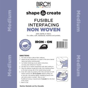 **-Shape To Create I/Facing Non Woven I/O Medium 90cm X 50mt-** White ##-Birch Creative STC002-##