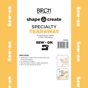 **-Shape To Create Tear Away Sew On Medium 90cm X 50mt-** White ##-Birch Creative STC014-##