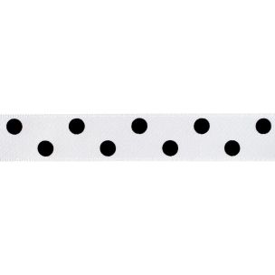 **-Ribbon Satin Polka Dot 15mmx20mt-** ##-Berisfords 001197-##