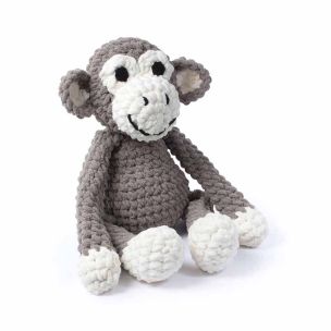 **-The Knitty Critters Collection Crochet Kit-** Charlie Chimp ##-Knitty Critters 036088-CHARLIECHIMP-##