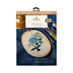 **-Dmc Designer Embroidery Kit-** Yumiko Hydrangea 10x14.5cm ##-Dmc 119221-TB190-78-##