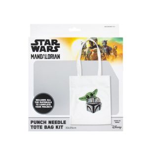 **-Lucas Film Punch Needle Tote 30x35cm-** Grogu ##-Disney 483010-03-##