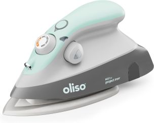 **-Oliso M3Pro Mini Project Iron-** Compact Size Steam Iron with LED Light - Aqua ##-Oliso 171030-##