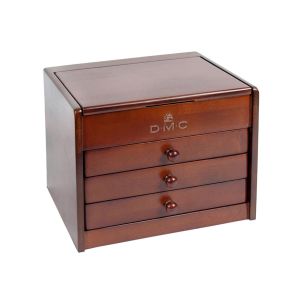 **-Dmc Vintage Chest 3 Drawers 120 Skeins-** 22x27x22cm ##-Dmc 7600C-##